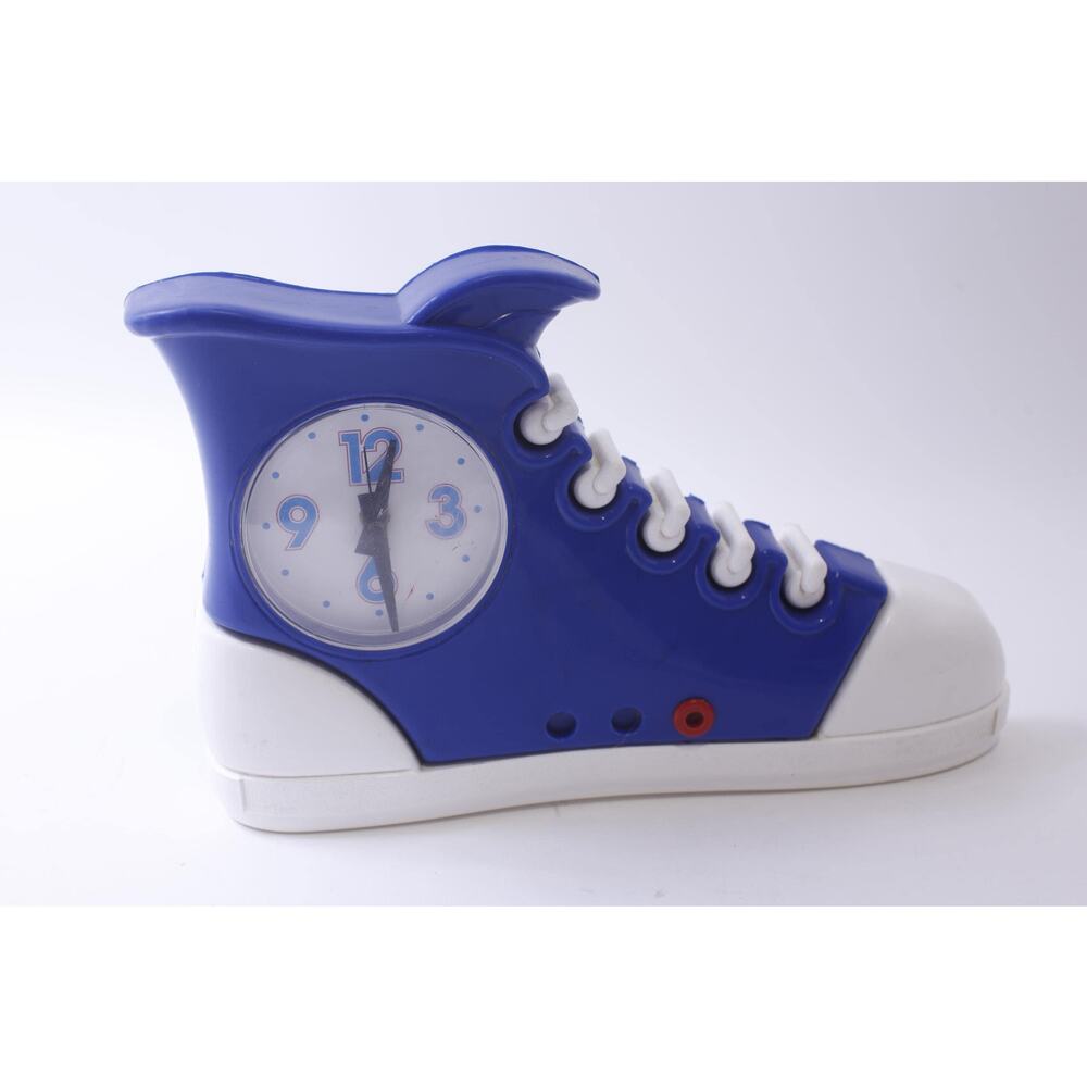 Converse Clock, Blue-White Sneaker, Shoe-Themed, Wall Mount, Modern Timepiece